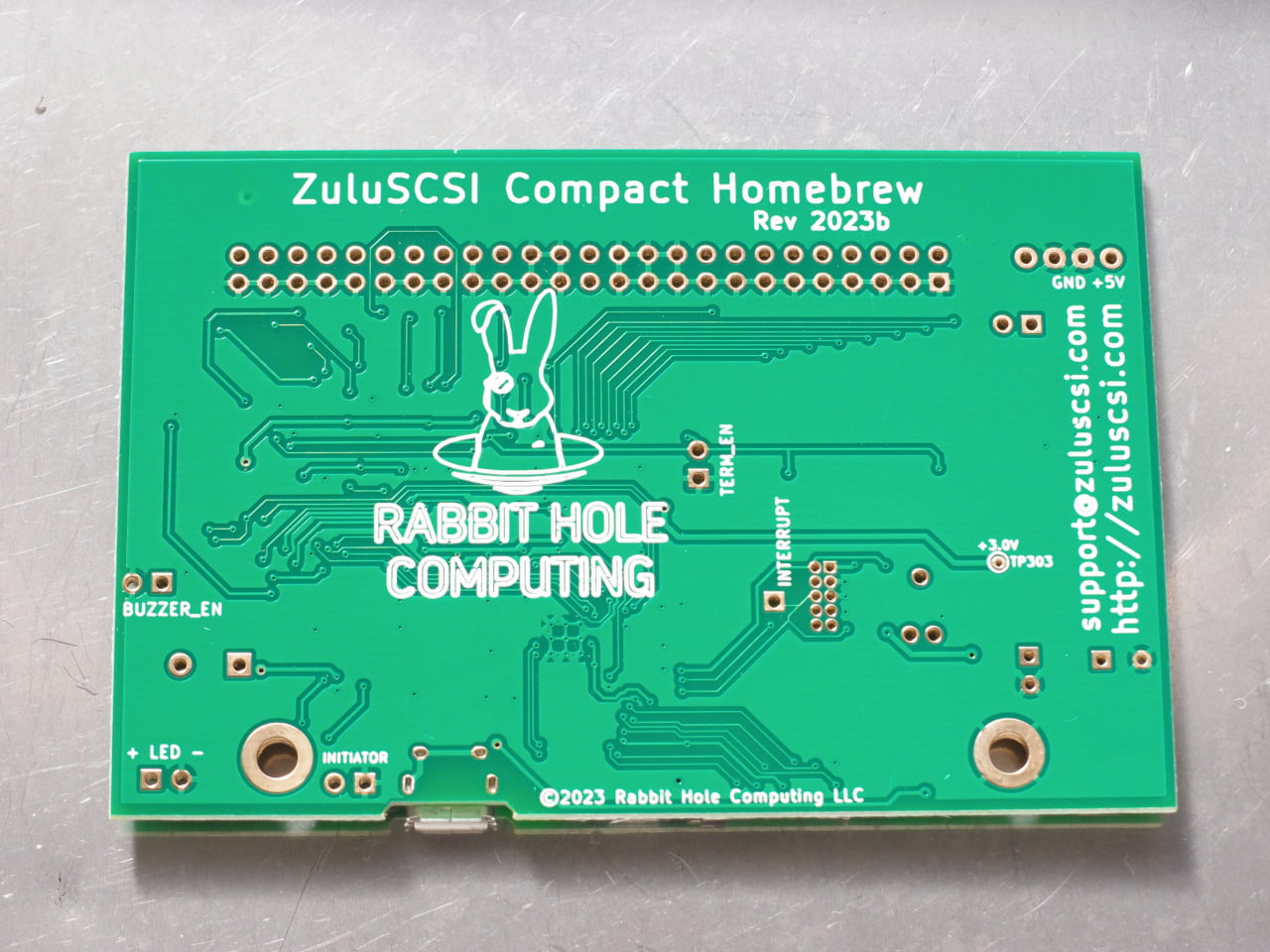 ZuluSCSI RP2040 Compact Homebrew基板裏側