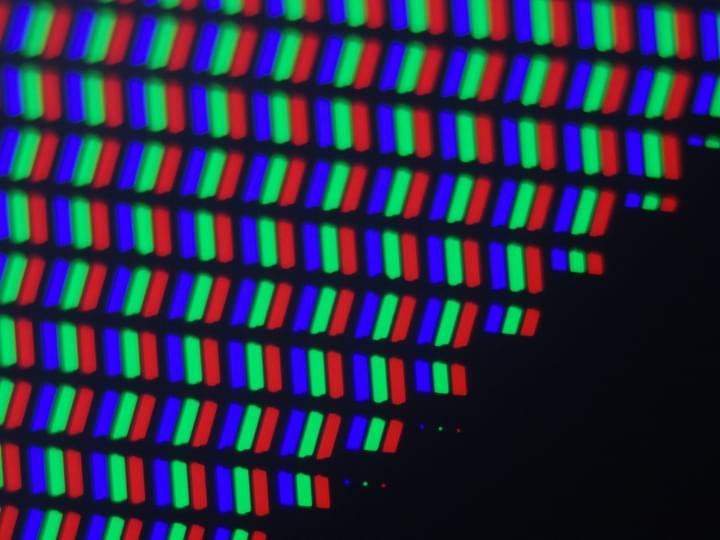 display cutout under a microscope